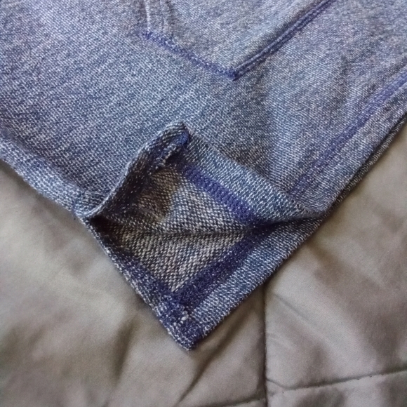 Women's Sonoma Blue Cowl Neck Kangaroo Pouch Heathered Long Sleeve Sweatshirt - Picture 11 of 14